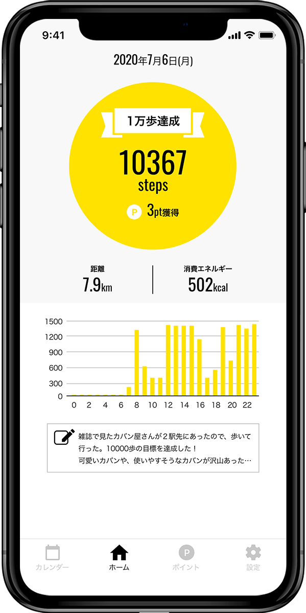 「トラノコ」での投資資金がたまる歩数計アプリ「Money Step マネーステップ」
